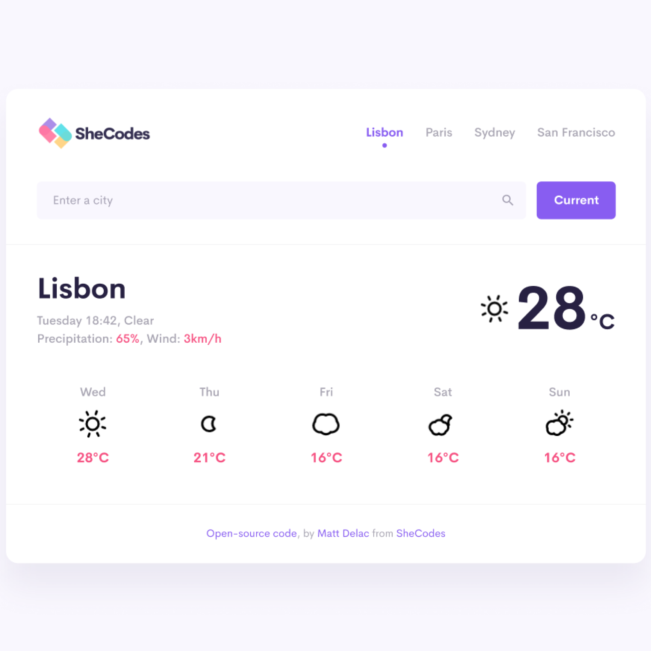 Weather App screenshot